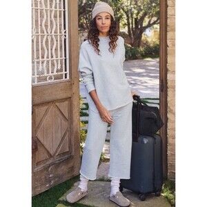 Frank & Eileen CATHERINE 24" Favorite Light Gray Drawstring Sweatpants Medium M